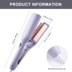 FERRO ARRICCIACAPELLI ONDA FRANCESE A DOPPIA CANNA STYLER DA 32 MM 4 TEMPERATURE