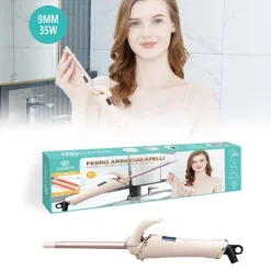 FERRO ARRICCIACAPELLI RIVESTITO IN CERAMICA ARRICCIATORE CAPELLI 35W 9MM TX-8340