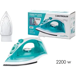 FERRO DA STIRO A VAPORE 2200W PIASTRA IN ACCIAIO STIRATURA VERTICALE SERBATOIO DA 190 ML