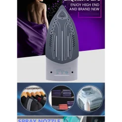 FERRO DA STIRO A VAPORE 2000W CON PIASTRA IN CERAMICA STEAM IRON ANTICALCARE