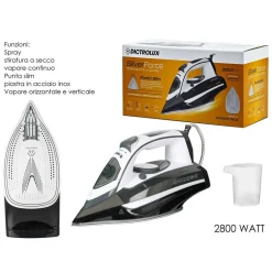 FERRO DA STIRO A VAPORE 2800W CAPACITÀ 400 ML PUNTA SLIM AUTOPULENTE STIRATURA A SECCO