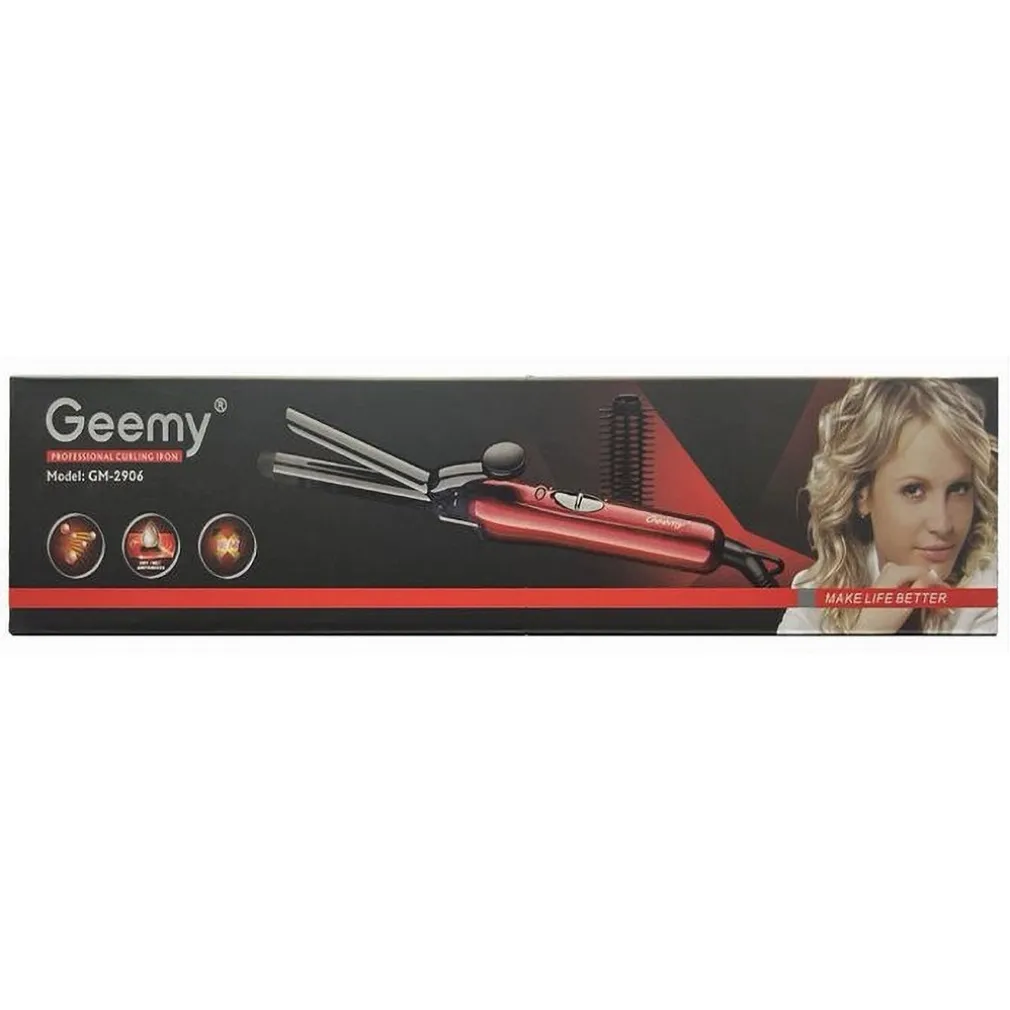 FERRO PIASTRA ARRICCIACAPELLI PROFESSIONALE 2IN1 RICCI MOSSI CON PETTINE GM-2906