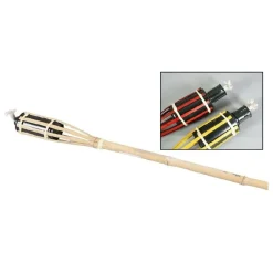 FIACCOLA BAMBÙ BAMBOO 120 CM PER ESTERNO GIARDINO LUCE TORCIA STOPPINO RO000444