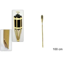 FIACCOLA BAMBÙ BAMBOO 100 CM PER ESTERNO GIARDINO LUCE TORCIA STOPPINO RO000443