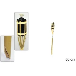 FIACCOLA BAMBÙ BAMBOO 60CM ESTERNO GIARDINO LUCE TORCIA STOPPINO BT-A60 RO000441