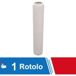FILM ESTENSIBILE PELLICOLA BIANCA ROTOLO MANUALE PER IMBALLAGGI 160MX23MYX50CM