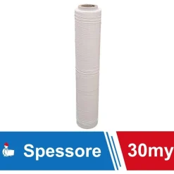 FILM ESTENSIBILE PELLICOLA BIANCA ROTOLO MANUALE PER IMBALLAGGI 160MX23MYX50CM