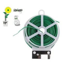 FILO DI FERRO PLASTIFICATO CON ANIMA DI FERRO GIARDINO GIARDINAGGIO 30 MT 90132