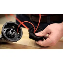 FILO PER DECESPUGLIATORE TONDO 2,7MM BOBINA 100MT TAGLIAERBA CAVO MATASSA ROSSO