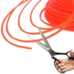 FILO PER DECESPUGLIATORE QUADRATO 4MM BOBINA 100MT TAGLIAERBA CAVO MATASSA ROSSO