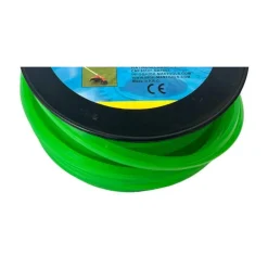 FILO PER DECESPUGLIATORE QUADRATO 5 MM BOBINA 100MT TAGLAERBA CAVO MATASSA VERDE