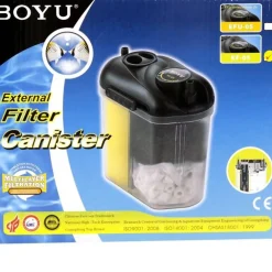 FILTRO ESTERNO PER ACQUARIO 5.5 W BOYU EF-05 150 L/H CANNOLICCHI CARBONI ATTIVI