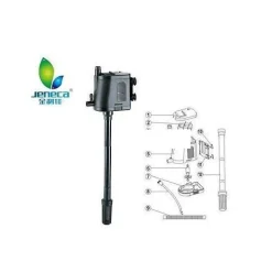 FILTRO INTERNO POMPA SOMMERGIBILE PER ACQUARIO 36W 1600 L/H IPF-3990 JENECA