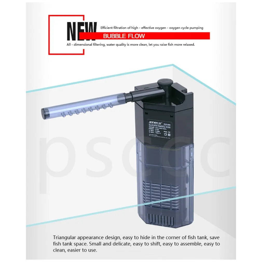 FILTRO POMPA PER ACQUARIO INTERNO GOCCIOLATOIO ACQUA DOLCE JENECA GLB-800