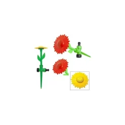 FIORE IRRIGATORE GIRASOLE CON PICCHETTO PER ANNAFFIARE PIANTE IRRIGAZIONE PRATO