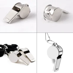 FISCHIETTO IN ACCIAIO CON CORDINO PER ALLENATORI ARBITRI BAGNINI PALLACANESTRO