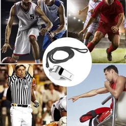 FISCHIETTO IN ACCIAIO CON CORDINO PER ALLENATORI ARBITRI BAGNINI PALLACANESTRO