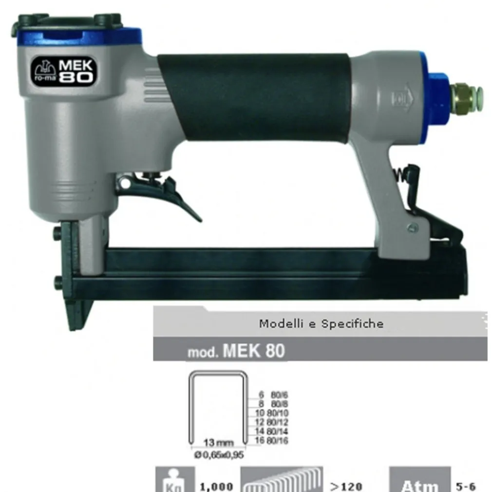 Fissatrice pneumatica RO-MA 5-6 atm MEK80 PROFESSIONALE ARIA COMPRESSA MAESTRI