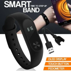 FITNESS TRACKER BRACCIALE M2 FREQUENZA CARDIACA PEDOMETRO CONTACALORIE