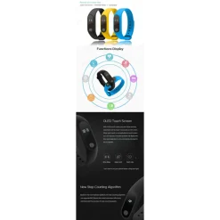FITNESS TRACKER BRACCIALE M2 FREQUENZA CARDIACA PEDOMETRO CONTACALORIE