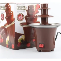FONTANA CASCATA DI CIOCCOLATO FONDUTA FORMAGGIO ANTIADERENTE DOLCE FESTA PARTY