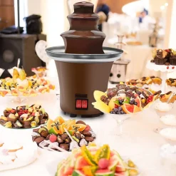 FONTANA CASCATA DI CIOCCOLATO FONDUTA FORMAGGIO ANTIADERENTE DOLCE FESTA PARTY