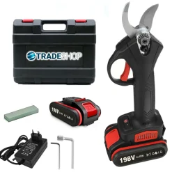 FORBICE DA POTATURA A BATTERIA CESOIA TRONCA RAMI 24V CORDLESS 2 BATTERIE 1.0AH