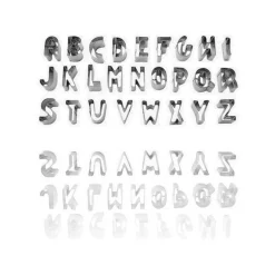 FORMINE PER BISCOTTI LETTERE ALFABETO STAMPI DOLCI TAGLIA PASTA STAMPINI