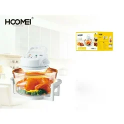 FORNO VENTILATO ALOGENO FORNETTO DOPPIA GRIGLIA IN ACCIAIO TIMER ACCESSORI 1.2LT