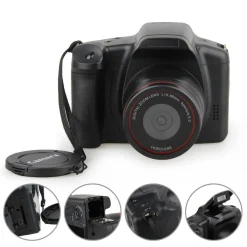 FOTOCAMERA REFLEX DIGITALE CON OBIETTIVO GRANDANGOLRE LENTE IR DISPLAY 12 MPX