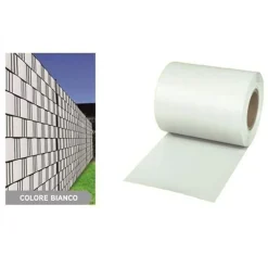 FRANGIVISTA ROTOLO BIANCO PVC PER BALCONI RINGHIERE RECINZIONI PROTEZIONE 19CMX35MT 54561