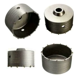 FRESA A TAZZA 110 MM CAROTATRICE CON ASTA SDS PLUS 80 CM CALCESTRUZZO CEMENTO