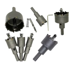 FRESA A TAZZA CON PUNTA PER TRAPANO MURO METALLO LEGNO ACCIAIO DA 20 A 80MM