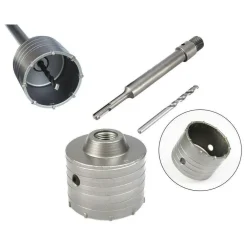 FRESA A TAZZA 65MM CAROTATRICE CON ASTA SDS PLUS 90MM CALCESTRUZZO CEMENTO