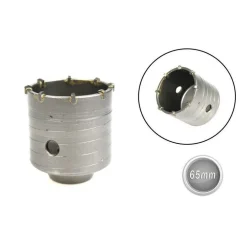 FRESA CAROTATRICE A TAZZA IN ACCIAIO DIAMETRO 65 MM PER MURO FRESE FAI DA TE