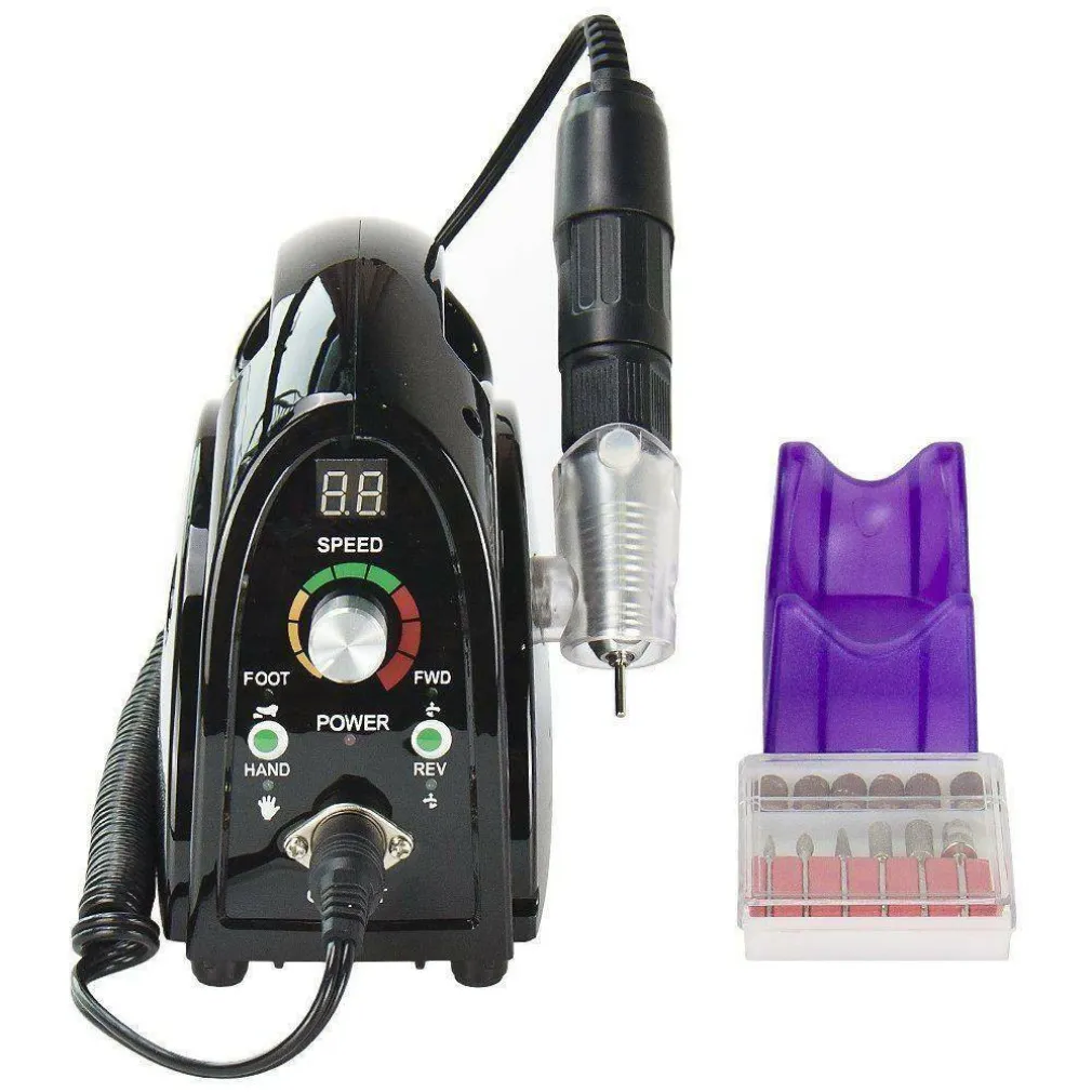 FRESA RICOSTRUZIONE UNGHIE NAIL ART 30000 GIRI MANI PIEDI PEDALE MANICURE ZS-702