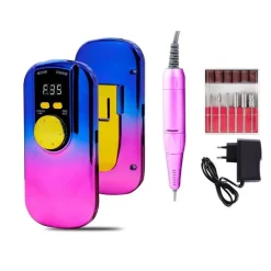 FRESA UNGHIE PORTATILE 35000GIRI RICARICABILE MANICURE PEDICURE NAIL 58W TX-8489