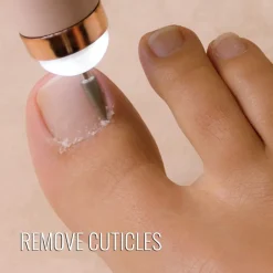 FRESA UNGHIE SET PER MANICURE PEDICURE LIMA RICARICABILE 5 PUNTE LEVA CUTICOLE