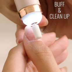 FRESA UNGHIE SET PER MANICURE PEDICURE LIMA RICARICABILE 5 PUNTE LEVA CUTICOLE