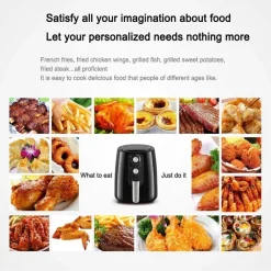 FRIGGITRICE AD ARIA CALDA SENZA OLIO CAPACITÀ 5,5 LITRI 1500 WATT CUCINA TX-8439