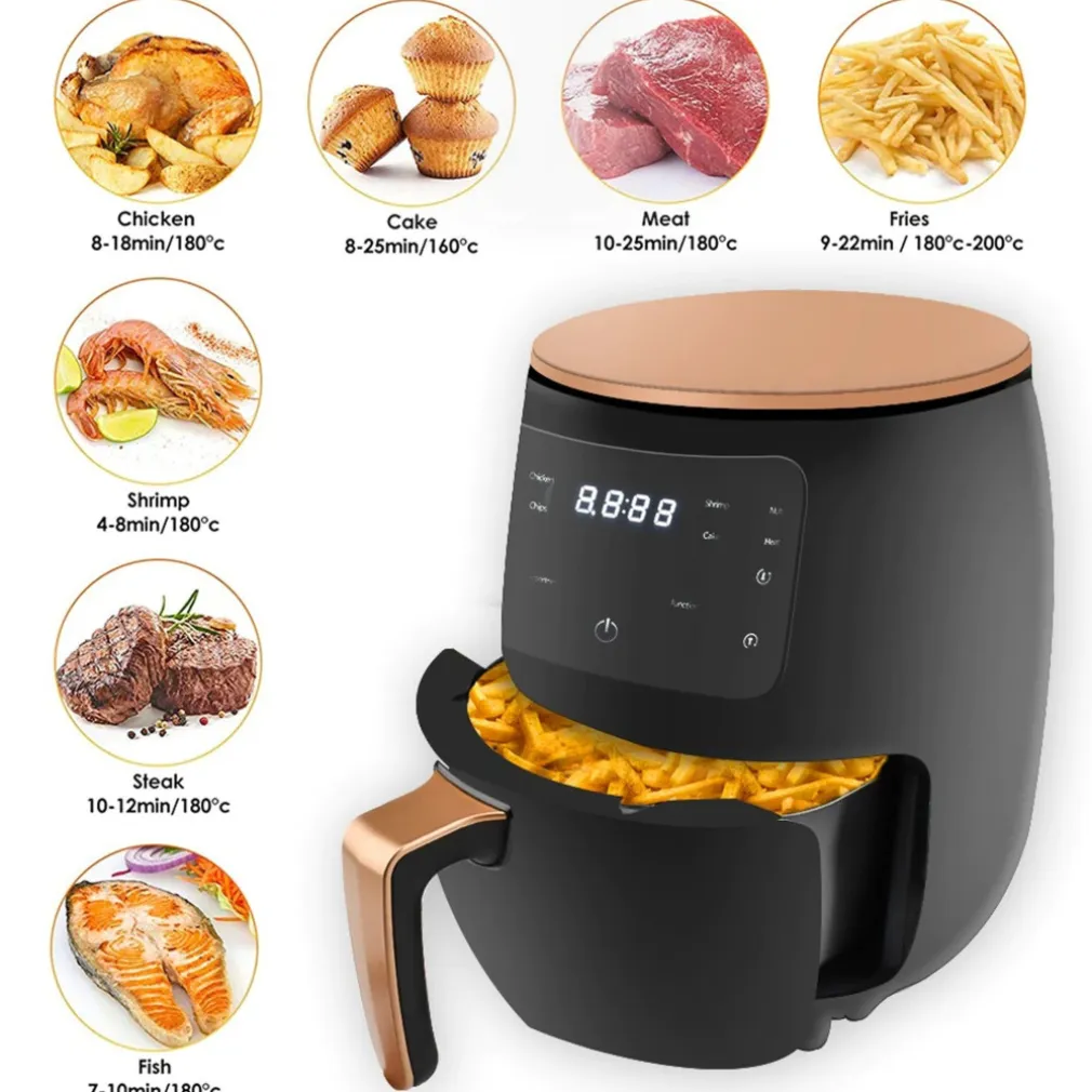 FRIGGITRICE AD ARIA CALDA SENZA OLIO AIRFREYER XL DIGITALE 6 LT PREMIUM 2400 W