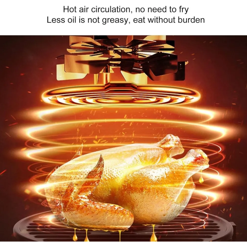 FRIGGITRICE AD ARIA ELETTRICA 15LT FINESTRA FORNELLO MULTIFUNZIONALE CONTROLLO TEMPERATURA