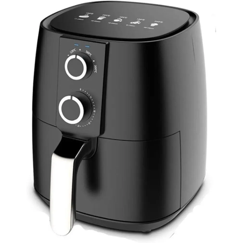 FRIGGITRICE AD ARIA 3,8LT 1450W MANOPOLA TIMER TERMOSTATO REGOLABILE PIEDINI ANTI-SCIVOLO