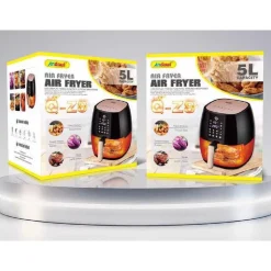 FRIGGITRICE AD ARIA 1400W 5LT DISPLAY LCD FUNZIONE TEMPORIZZAZIONE POTENTE Q-Z8