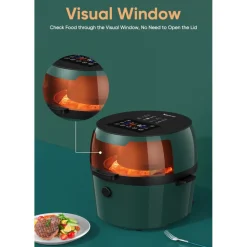 FRIGGITRICE Q-G9L DESIGN ELEGANTE FORNO FRIGGITRICE AD ARIA VISIBILE DA 9 LITRI