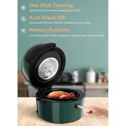 FRIGGITRICE Q-G9L DESIGN ELEGANTE FORNO FRIGGITRICE AD ARIA VISIBILE DA 9 LITRI