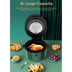 FRIGGITRICE Q-G9L DESIGN ELEGANTE FORNO FRIGGITRICE AD ARIA VISIBILE DA 9 LITRI