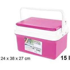 FRIGO BORSA TERMICA FRIGORIFERO PORTATILE CON COPERCHIO PIATTO DA 15 LT CON MANIGLIA