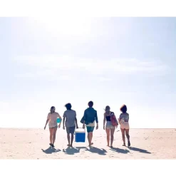 FRIGO PASSIVO PORTATILE 45LT CON TAVOLO PIEGHEVOLE PER CAMPEGGIO PICNIC SPIAGGIA 286512