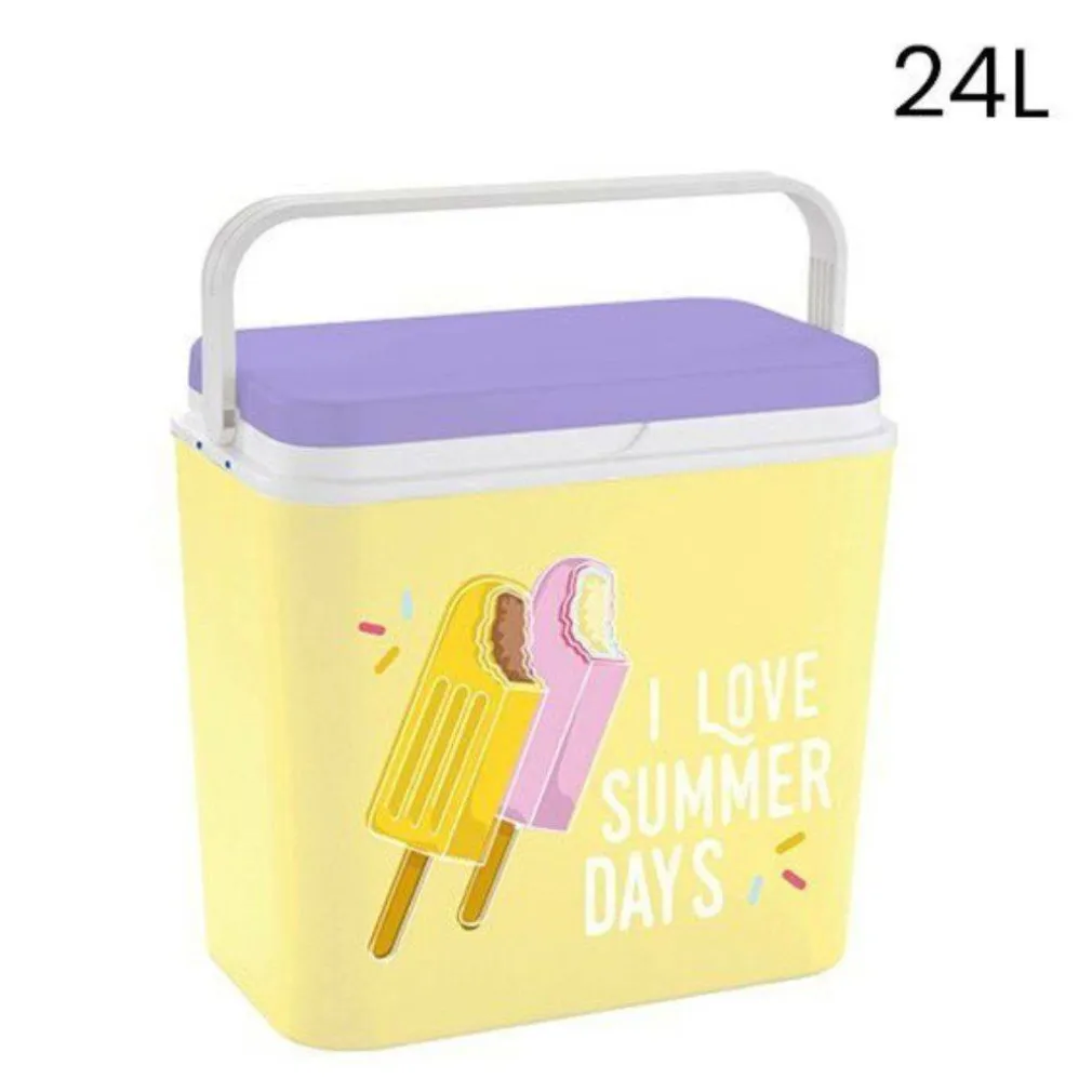 FRIGO PORTATILE BORSA TERMICA FANTASIA GELATO 24L CAMPEGGIO ESTATE SPIAGGIA